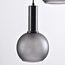 Suspension Brinati 3 lumières - verre dépoli gris