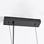 Suspension Givree 9 lumières - noir et verre dépoli gris