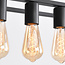 Suspension industrielle 7 lumières Zagreb cage noire