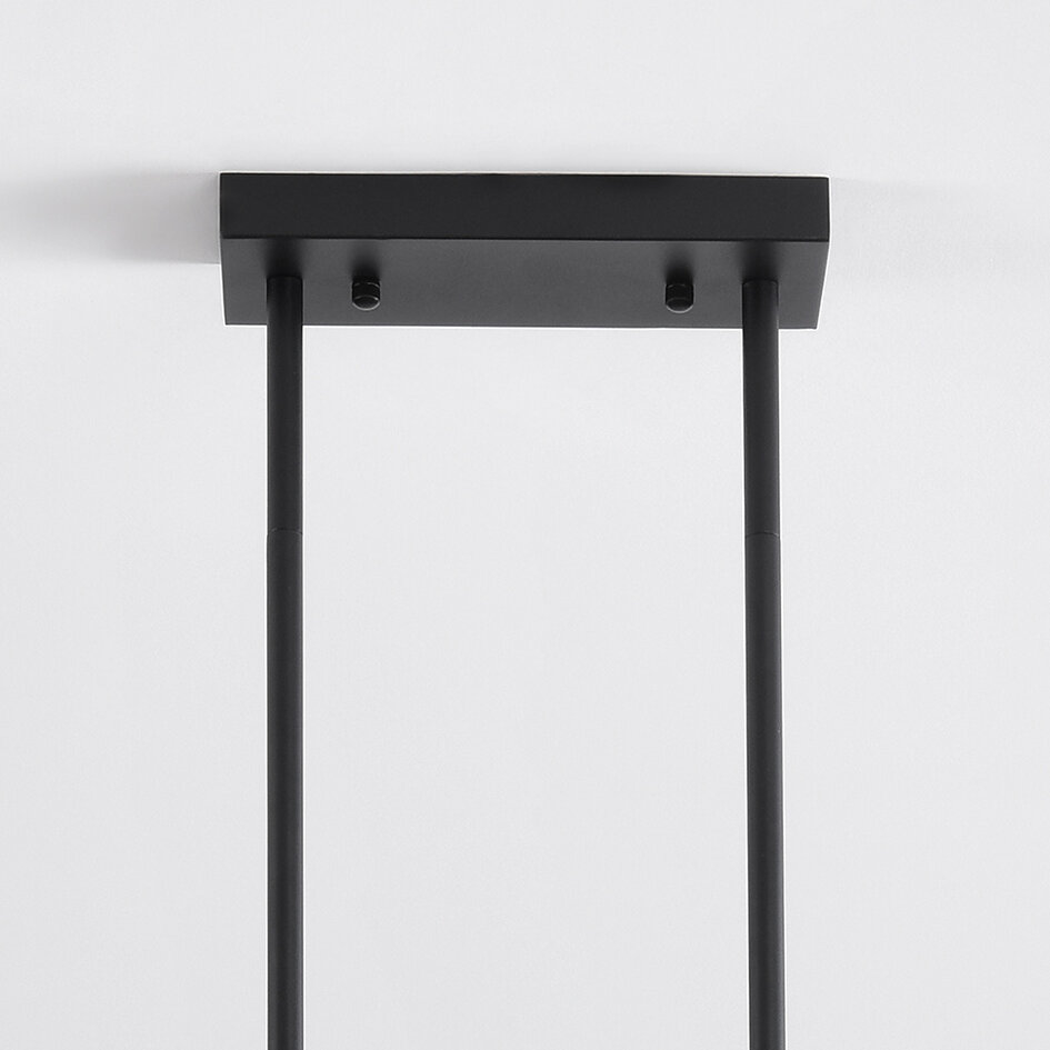 Lampe suspendue industrielle noire 7-lumières - Zagreb cage