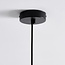Lampe suspendue design en béton blanc léger avec décoration en or rose - Vienne