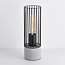 Lampe de table industrielle noire avec base robuste - Palma