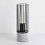 Lampe de table industrielle noire avec base robuste - Palma