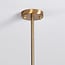 Suspension design 4 lumières Asun - doré et verre blanc laiteux
