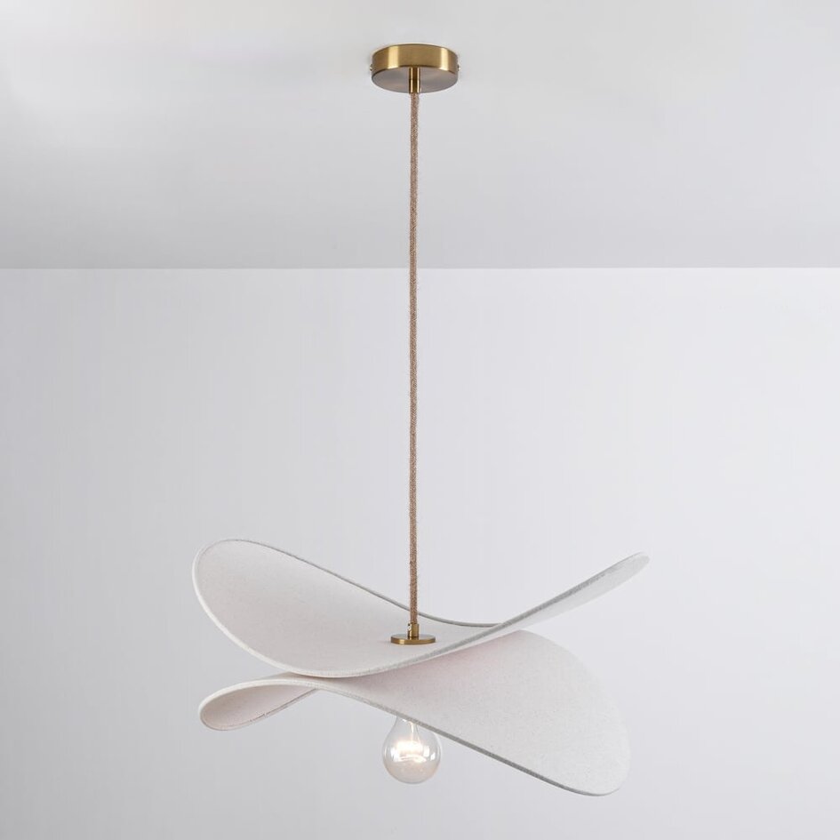 Lampe suspendue moderne blanche, 1 lumière - Linha