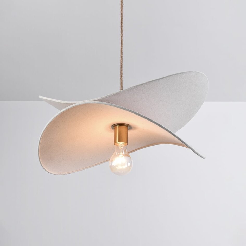 Lampe suspendue moderne blanche, 1 lumière - Linha