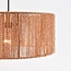 Lampadaire Bask réglable avec abat-jour naturel - laiton