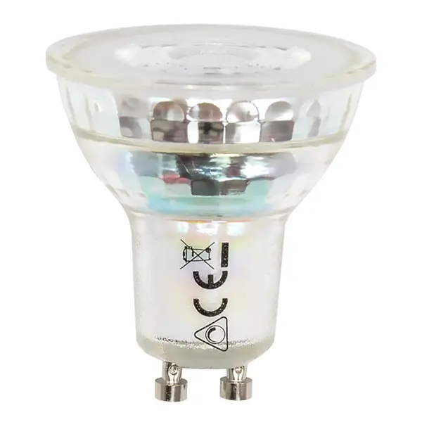 Ampoule LED GU10 dim-to-warm, 3,8W, 2200-4000K, 36°