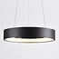 Suspension moderne Roundy en métal noir mat