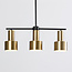 Suspension moderne Rome 3 lumières dorée