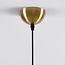 Suspension design Venice - verre ambré et or