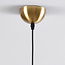 Suspension Johnny en verre nervuré - fumé