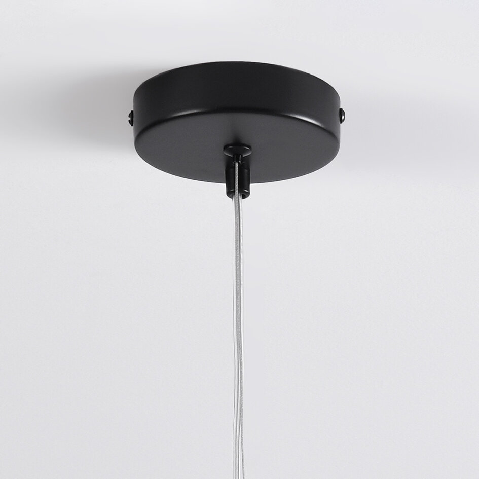 Suspension asymétrique Dexter 2-light - verre blanc laiteux