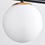 Lampe suspendue design Danny, 3 lumières - blanc laiteux