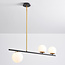 Lampe suspendue design Danny, 3 lumières - blanc laiteux