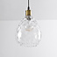 Suspension 1 lumière Verona transparente - verre goutte courbé