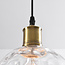 Suspension 1 lumière Verona transparente - verre rond courbé