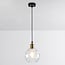Suspension Verona - globe rond en verre transparent