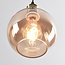Lampe suspendue 1 lumière Verona amber - round even glass