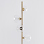 Lampadaire 4 lumières or avec verre transparent - Pippa