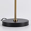 Lampe de table inclinable noire avec détails dorés - Rhys