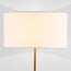 Lampadaire Valya - or avec abat-jour en tissu