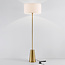 Lampadaire Valya - or avec abat-jour en tissu
