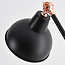 Lampadaire inclinable Kyle en noir et bronze