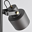 Lampadaire William 2 lumières en gris à spots inclinables