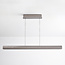 Suspension Miyo à intensité variable - gris brossé avec LED intégrée