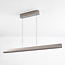 Suspension Miyo - gris brossé avec LED dimmable et puissance réglable