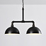 Lampe suspendue industrielle noire et bronze - Libra