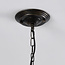 Suspension industrielle Libra noire et bronze