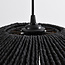 Suspension Osaka en corde tressée à la main - noir