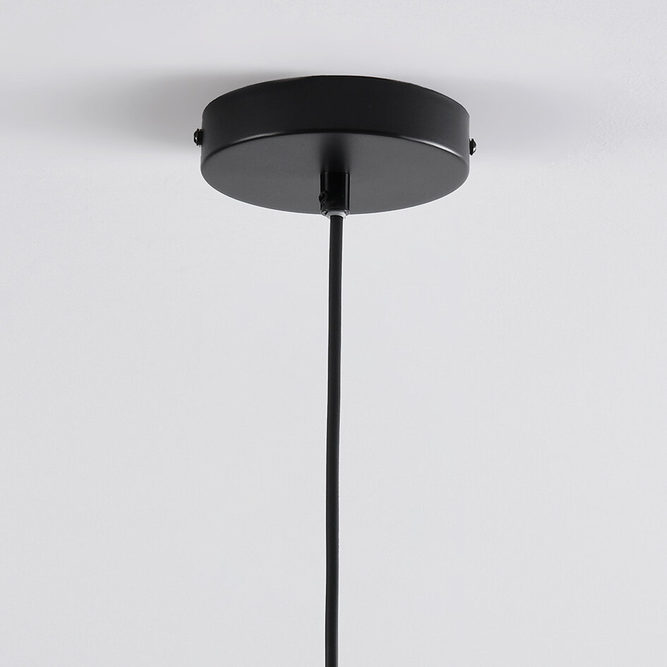 Lampe suspendue en corde noire - Osaka