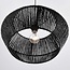 Lampe suspendue en corde tressée Nara - noir