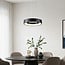 Suspension moderne Roundy en métal noir mat