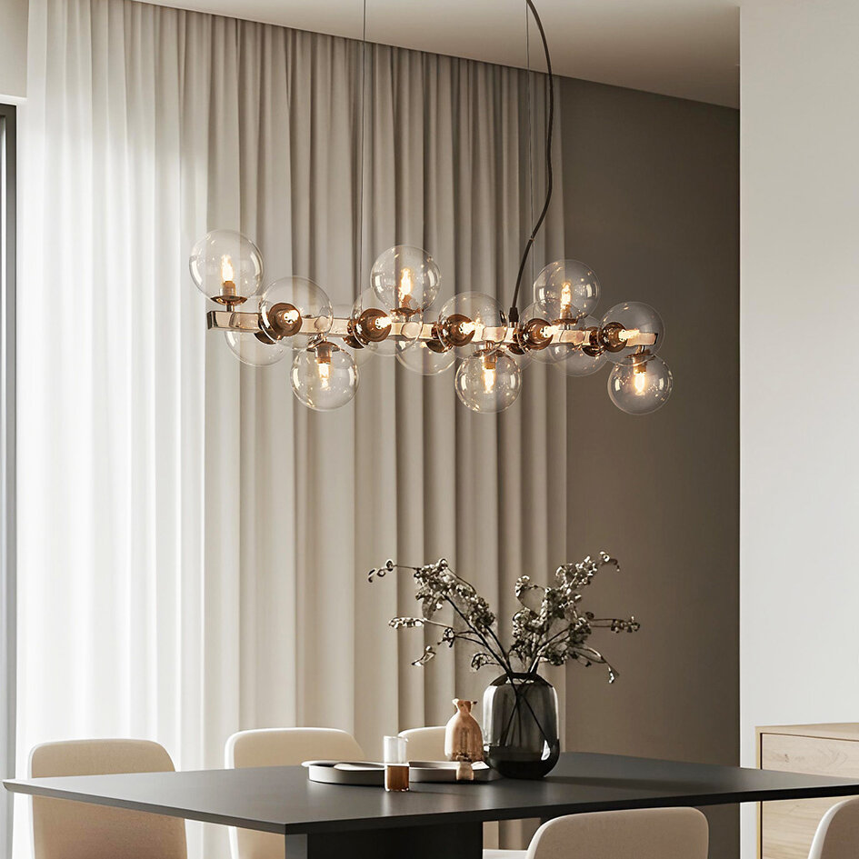 Suspension de luxe couleur transparent - Sunita