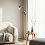 Lampadaire William 2 lumières en gris à spots inclinables
