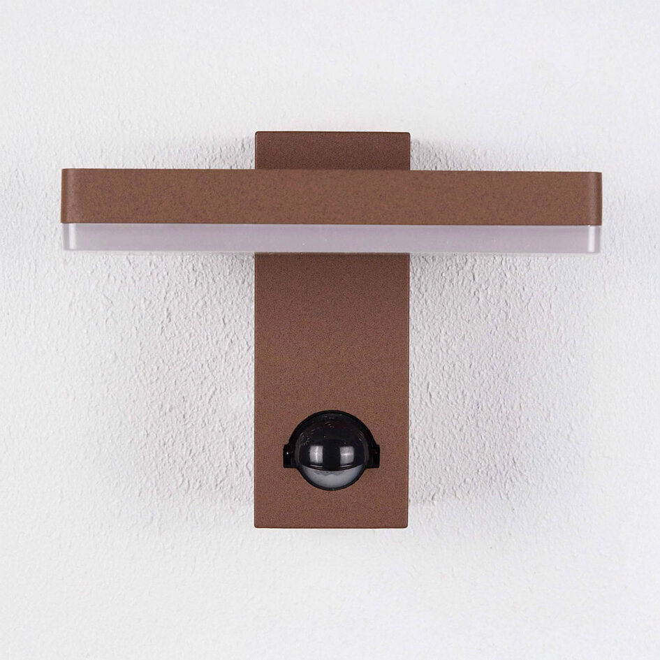 Applique Roberto avec détecteur - brun rouille