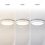 Plafonnier blanc Ø25,5 cm avec température de couleur réglable