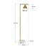 Lampadaire avec base en marbre - Vica
