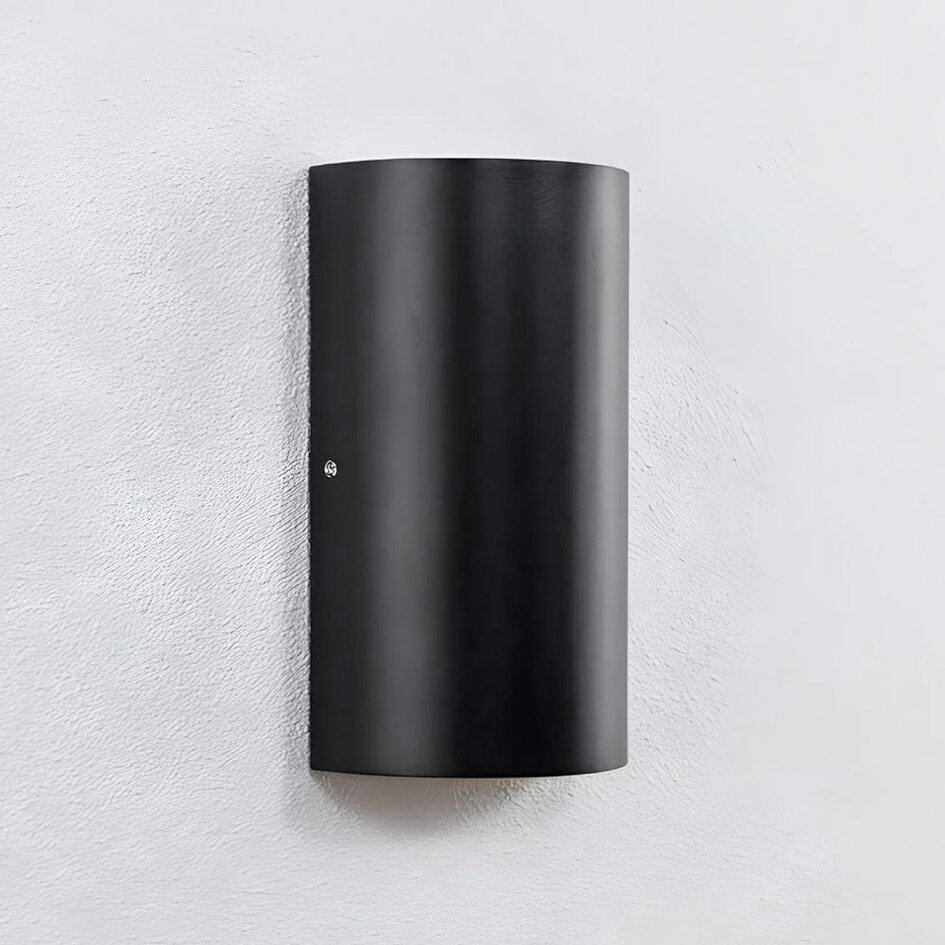 Applique murale extérieure Lila - noire avec LED intégrée