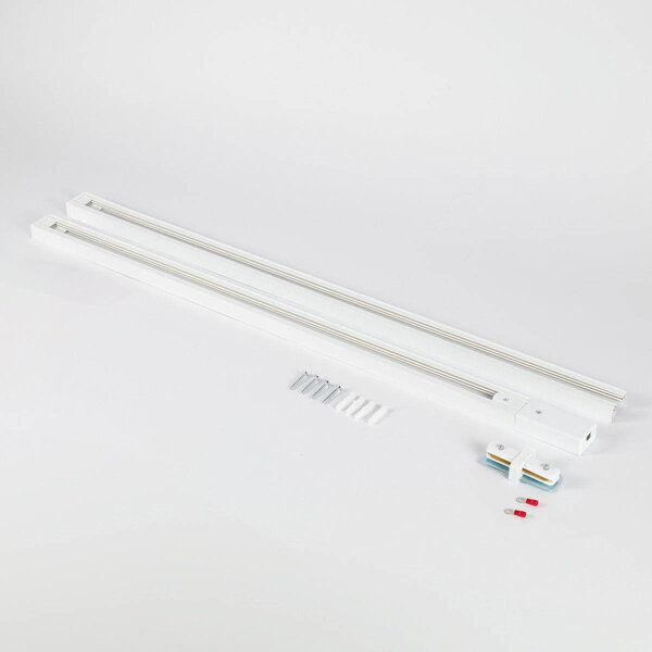 Kit de démarrage de 1,5 mètre pour rail monophasé, blanc