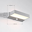 Applique murale extérieure Onyx avec détecteur - argent avec LED intégrée