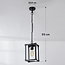 Lampe suspendue industrielle d'extérieur Joya - noir