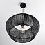 Lampe suspendue en corde tressée Nara - noir