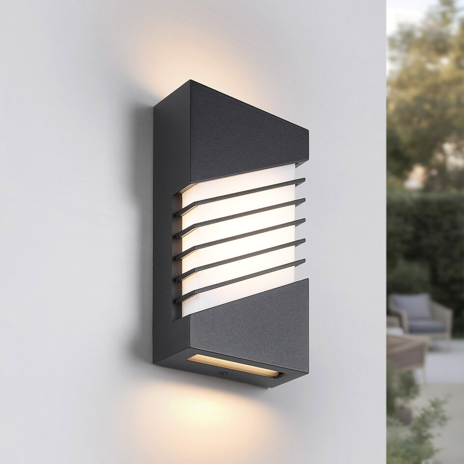 Applique extérieure IP44 noire - Dane