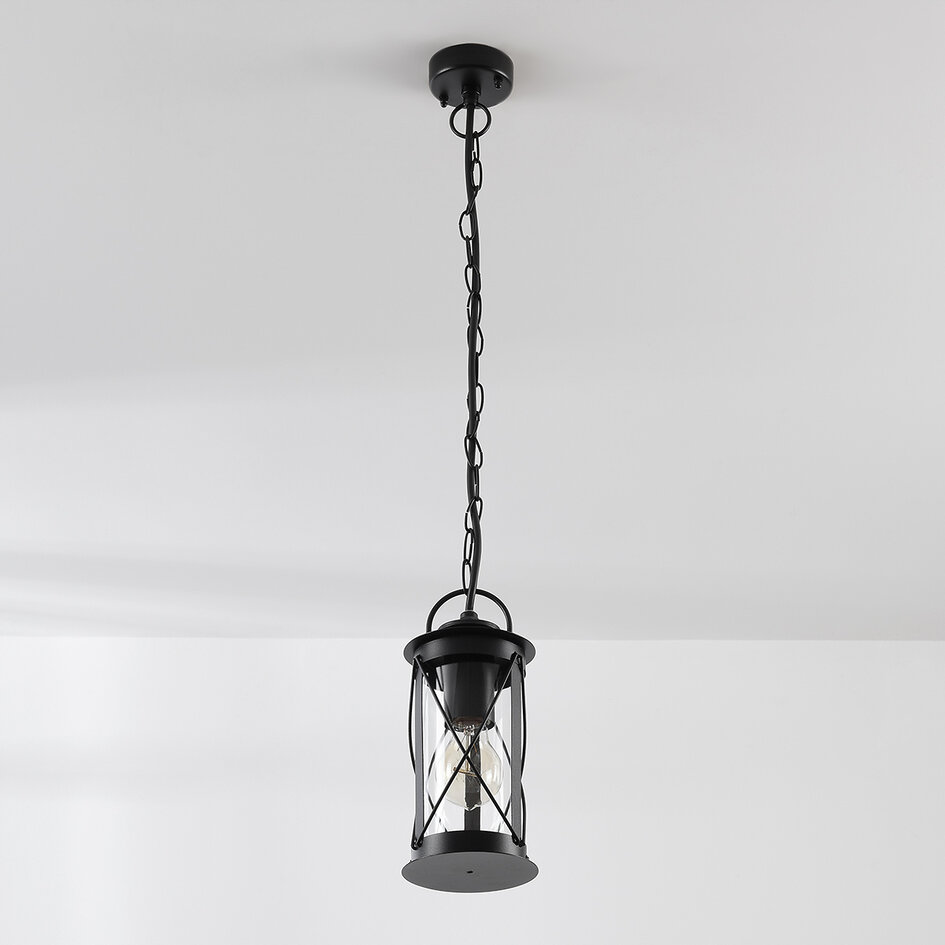 Suspension industrielle extérieur noir - Jayce