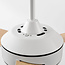 Ventilateur de plafond Jinx avec LED - blanc et brun clair